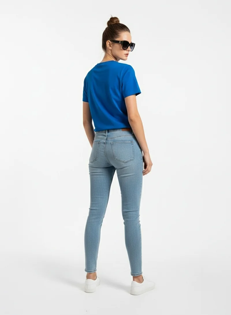 لعب البولو Girls Graphic T-shirt -ROYAL BLUE